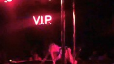 Tiffany Tyler puts on a fantastic show on the stage of a strip club