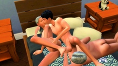 Threesome Step Family Gameplay Animation