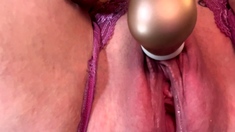 Close up pussy fingering ass toying