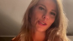 First person sex. Big tit blonde sucks and rides my cock