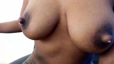 Asian girl in pantyhose sucking mistress nipples fingering h